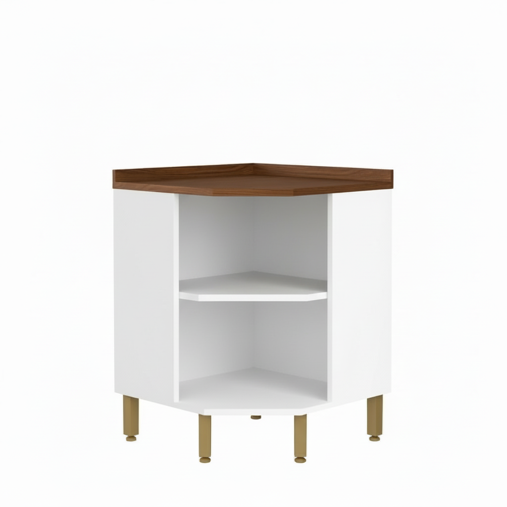 Balcão de Cozinha Canto em Aço com 1 Porta Bella Bertolini