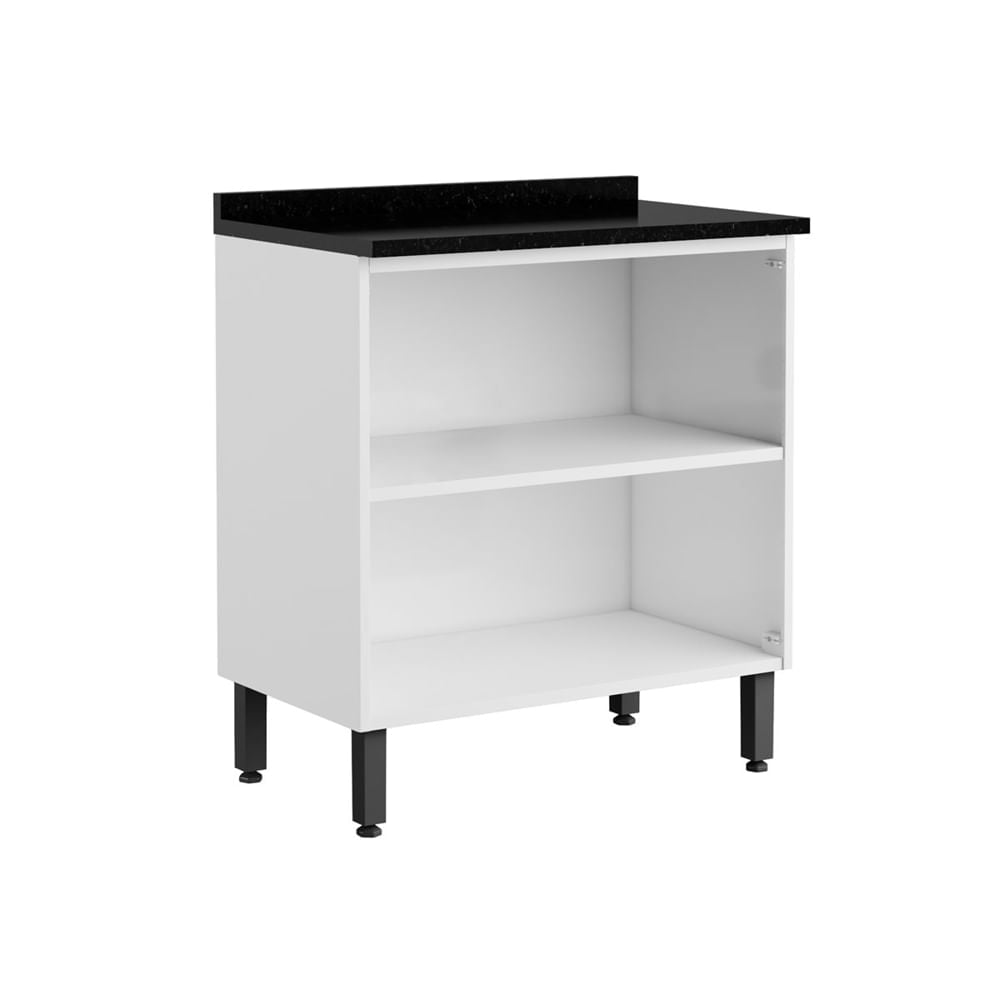 Balcão de Cozinha em Aço com Tampo 2 Portas Gourmet Bertolini