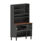 Cozinha Compacta Aço 6 Portas 3 Vidros 2 Gavetas Estilo Bertolini