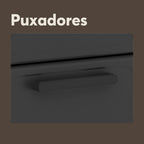 Balcão de Cozinha em Aço para Cooktop 2 Portas Estilo Bertolini