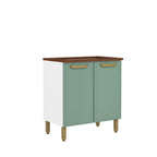 Balcão de Cozinha em Aço para Cooktop 2 Portas Bella Bertolini