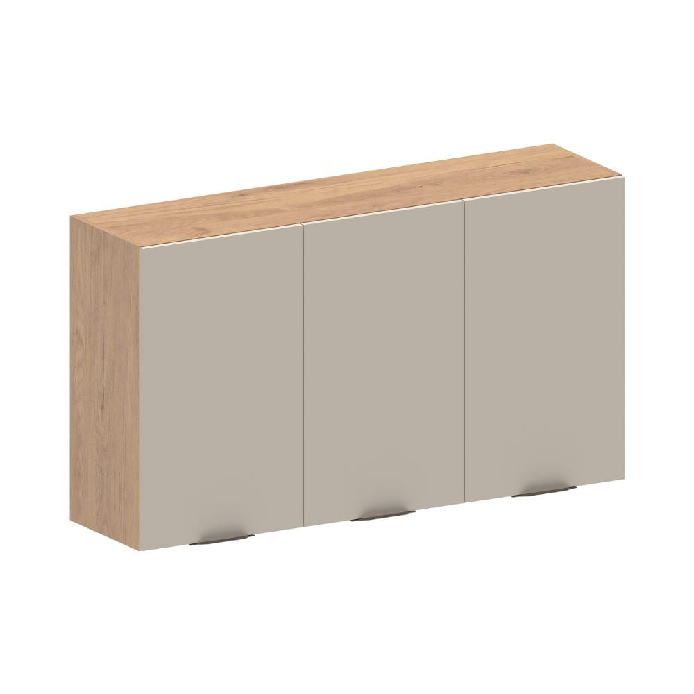 Armário Aéreo para Cozinha em MDP 3 Portas Urbana Bertolini