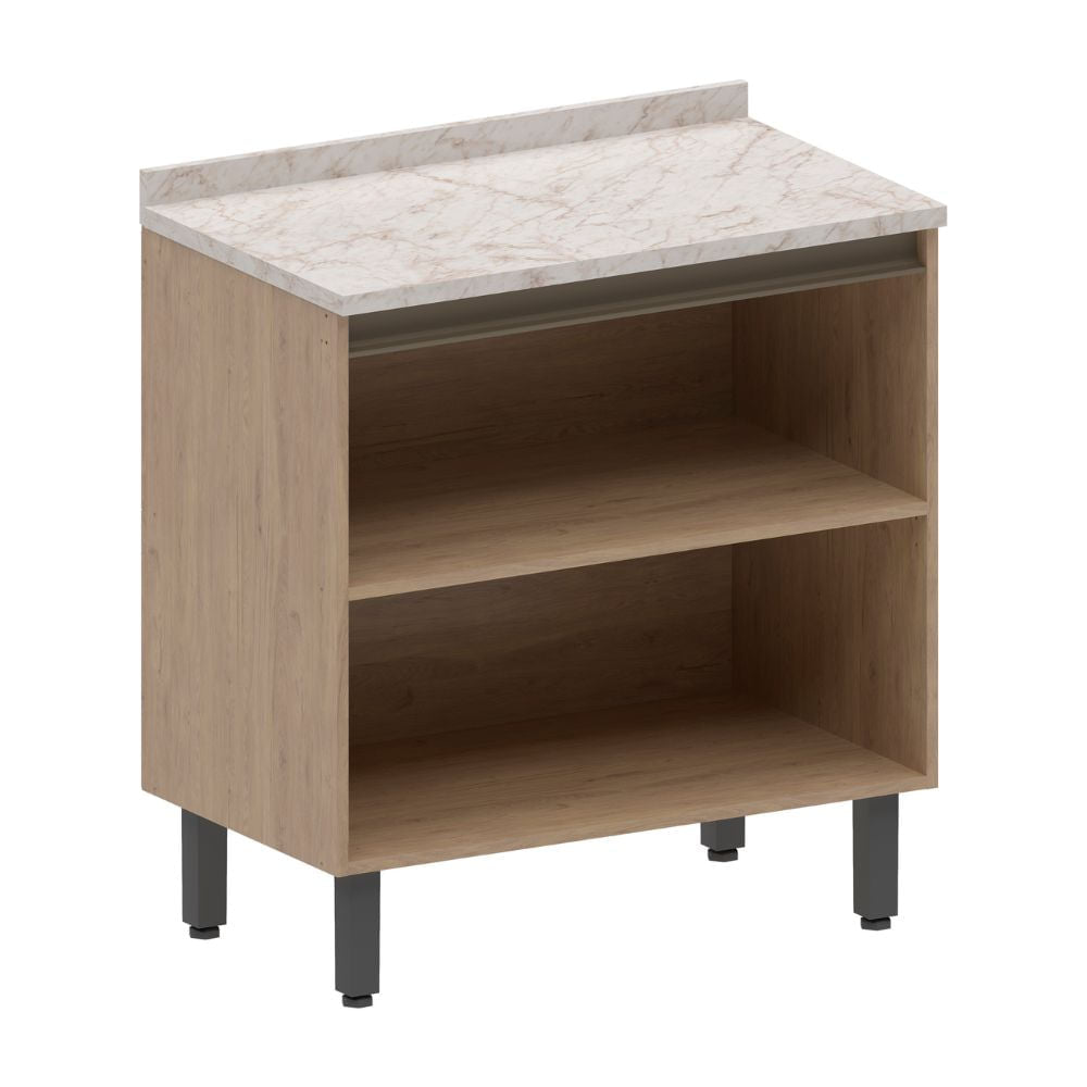 Balcão de Cozinha em MDP com Tampo 2 Portas Urbana Bertolini