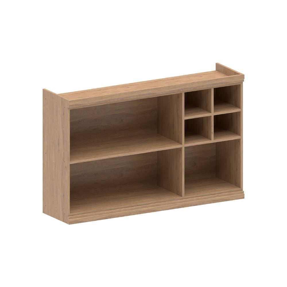 Armário Aéreo para Cozinha 2 Portas Basculantes 5 Nichos Moderna Bertolini