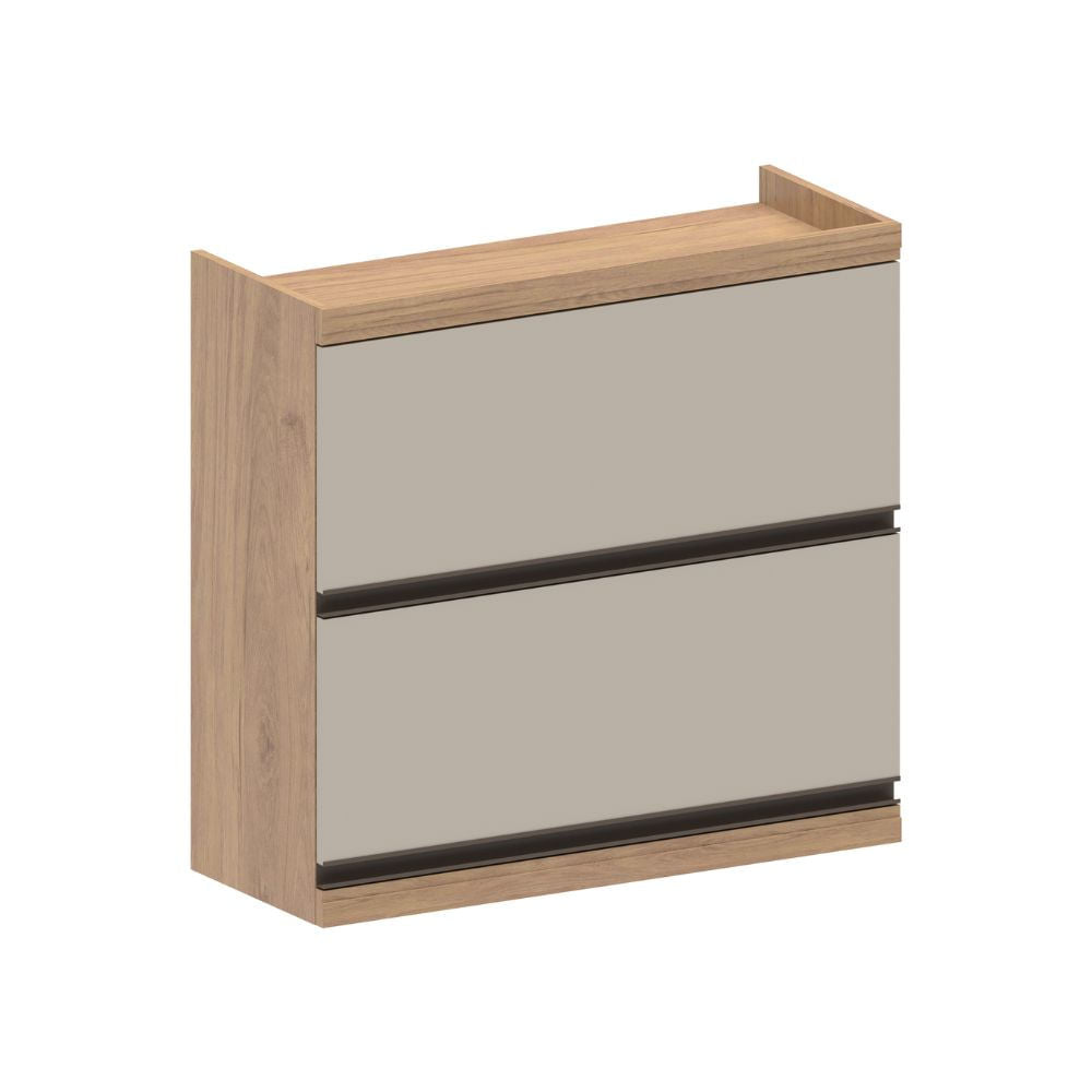 Armário Aéreo para Cozinha 2 Portas Basculantes Moderna Bertolini