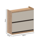 Armário Aéreo para Cozinha 2 Portas Basculantes Moderna Bertolini