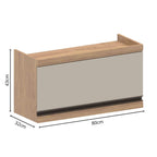 Armário Aéreo para Cozinha 1 Porta Basculante Moderna Bertolini