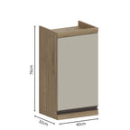 Armário Aéreo para Cozinha em MDP 1 Porta Moderna Bertolini