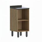 Balcão de Cozinha em MDP com Tampo 1 Porta Moderna Bertolini