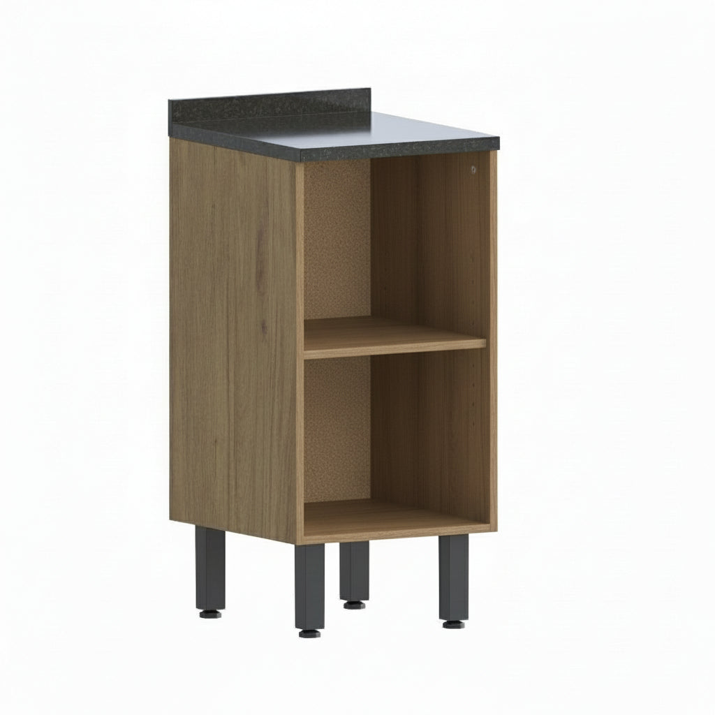 Balcão de Cozinha em MDP com Tampo 1 Porta Moderna Bertolini