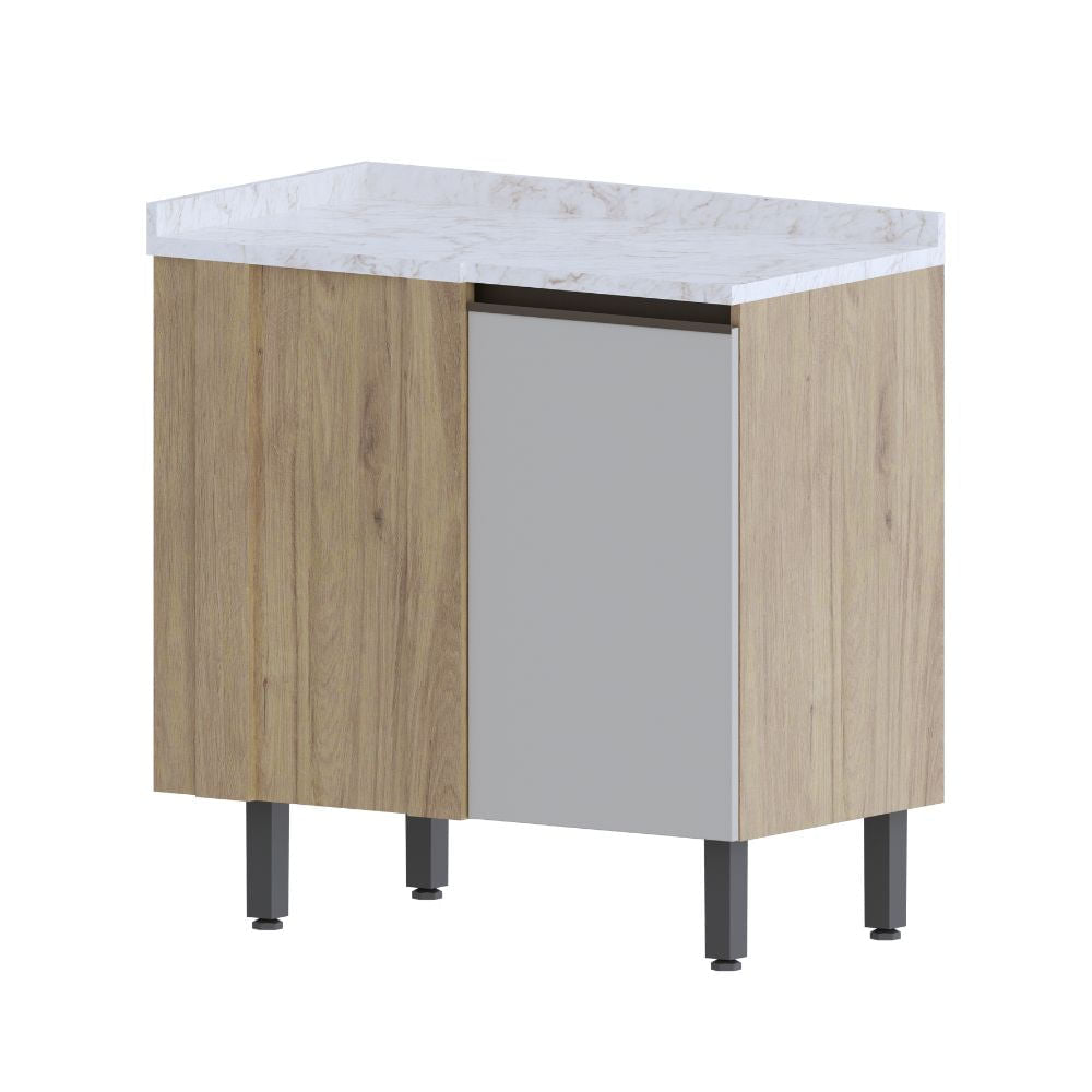 Balcão de Cozinha em MDP de Canto 1 Porta Urbana Bertolini