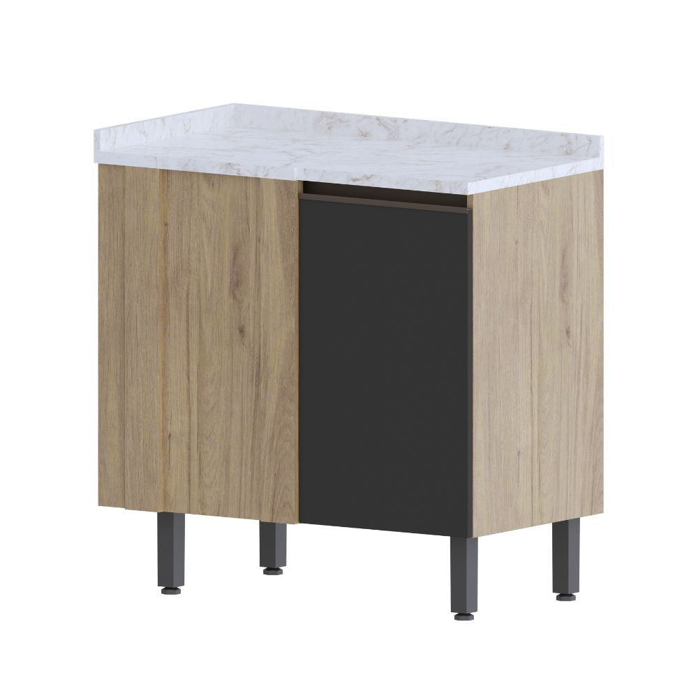 Balcão de Cozinha em MDP de Canto 1 Porta Urbana Bertolini