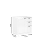 Balcão para Banheiro com Pia 2 Portas 2 Gavetas Águas Brasileiras Bertolini