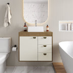 Balcão para Banheiro com Cuba 1 Porta 3 Gavetas Águas Brasileiras Bertolini