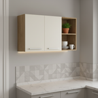 Armário Aéreo para Cozinha com 2 Portas e 2 Nichos Samba Bertolini