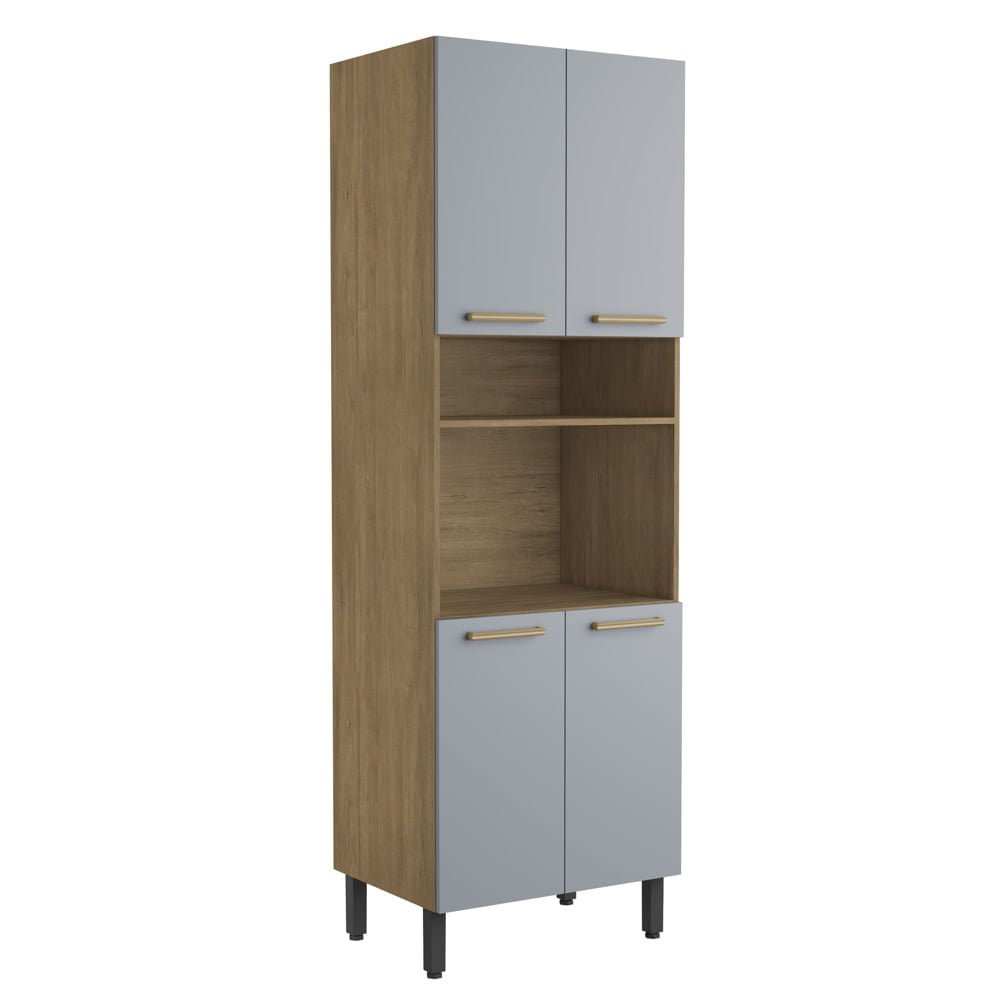 Armário Paneleiro 4 Portas 1 Prateleira  Axé Bertolini