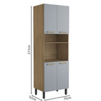 Armário Paneleiro 4 Portas 1 Prateleira  Axé Bertolini