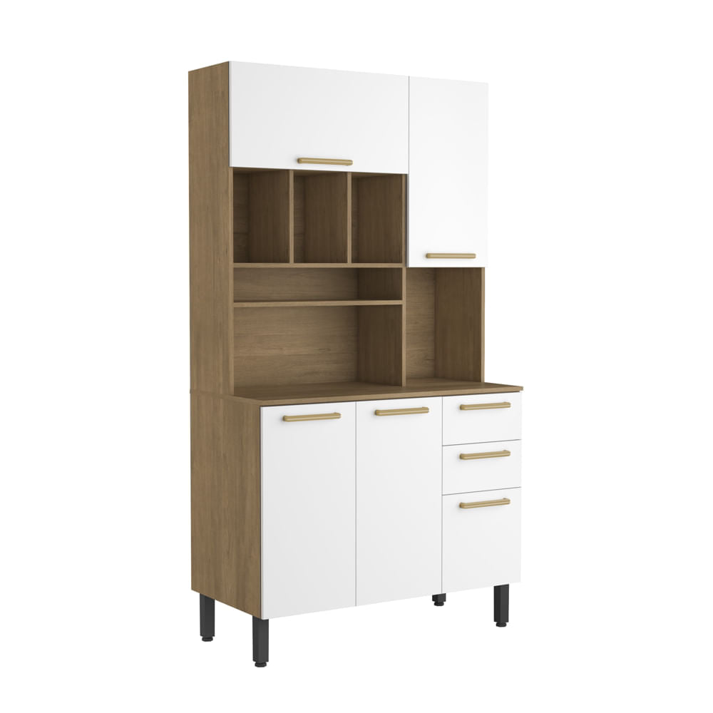 Cozinha Compacta 105cm 5 Portas 2 Gavetas Axé Bertolini