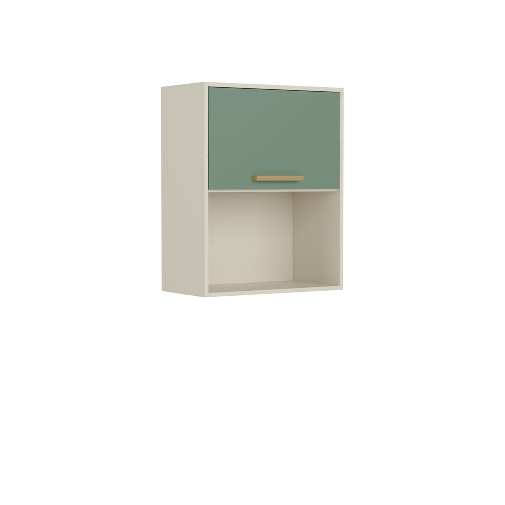 Armário Aéreo para Cozinha com Porta Basculante e Nicho Bertolini