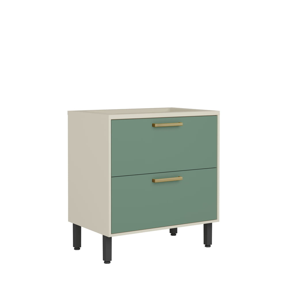 Balcão de Cozinha para Cooktop Gavetão e Porta Basculante Bossa Nova Bertolini