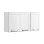 Armário Aéreo Alto para Cozinha em Aço 3 Portas Múltipla Bertolini