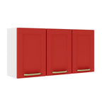 Armário Aéreo Alto para Cozinha em Aço 3 Portas Colors Bertolini