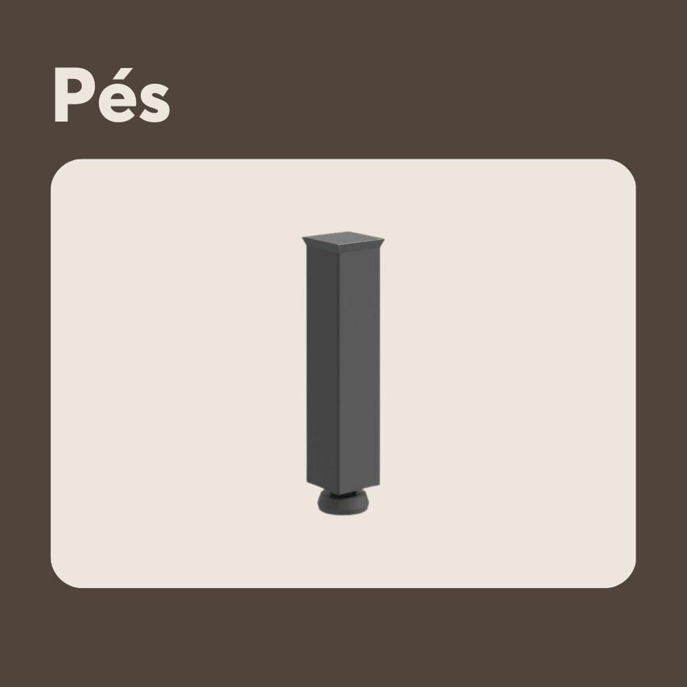 Balcão de Cozinha em Aço com Tampo 3 Portas 1 Gaveta Dona Maria Bertolini