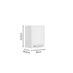 Armário Aéreo Alto para Cozinha em Aço 1 Porta Evidence Bertolini