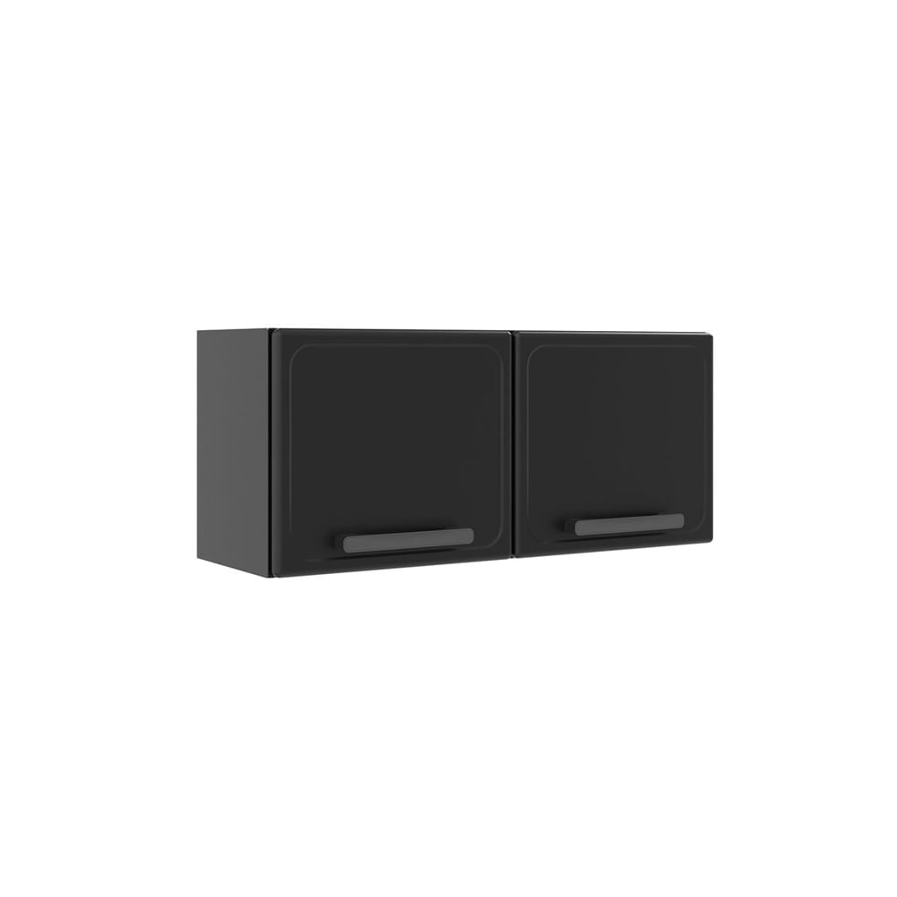 Armário Aéreo de Cozinha em Aço com 2 Portas Estilo Bertolini