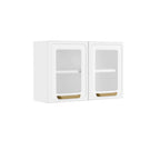 Armário Aéreo para Cozinha de Aço 2 Portas de Vidro Bella Bertolini