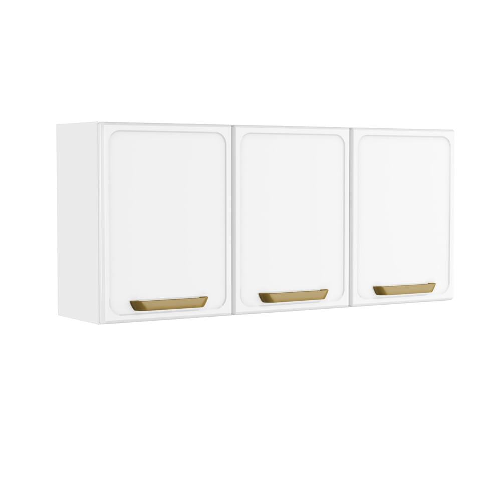 Armário Aéreo para Cozinha de Aço 3 Portas Bella Bertolini