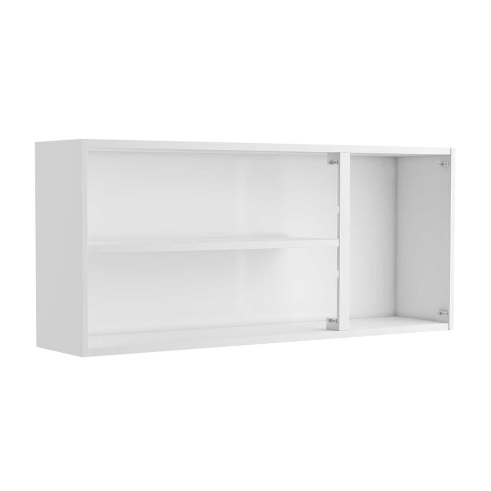 Armário Aéreo para Cozinha de Aço 3 Portas Vidro Evidence Bertolini