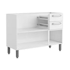 Balcão de Cozinha em Aço 3 Portas 2 Gavetas Evidence Bertolini