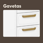 Balcão de Cozinha em Aço 3 Portas 2 Gavetas Bella Bertolini