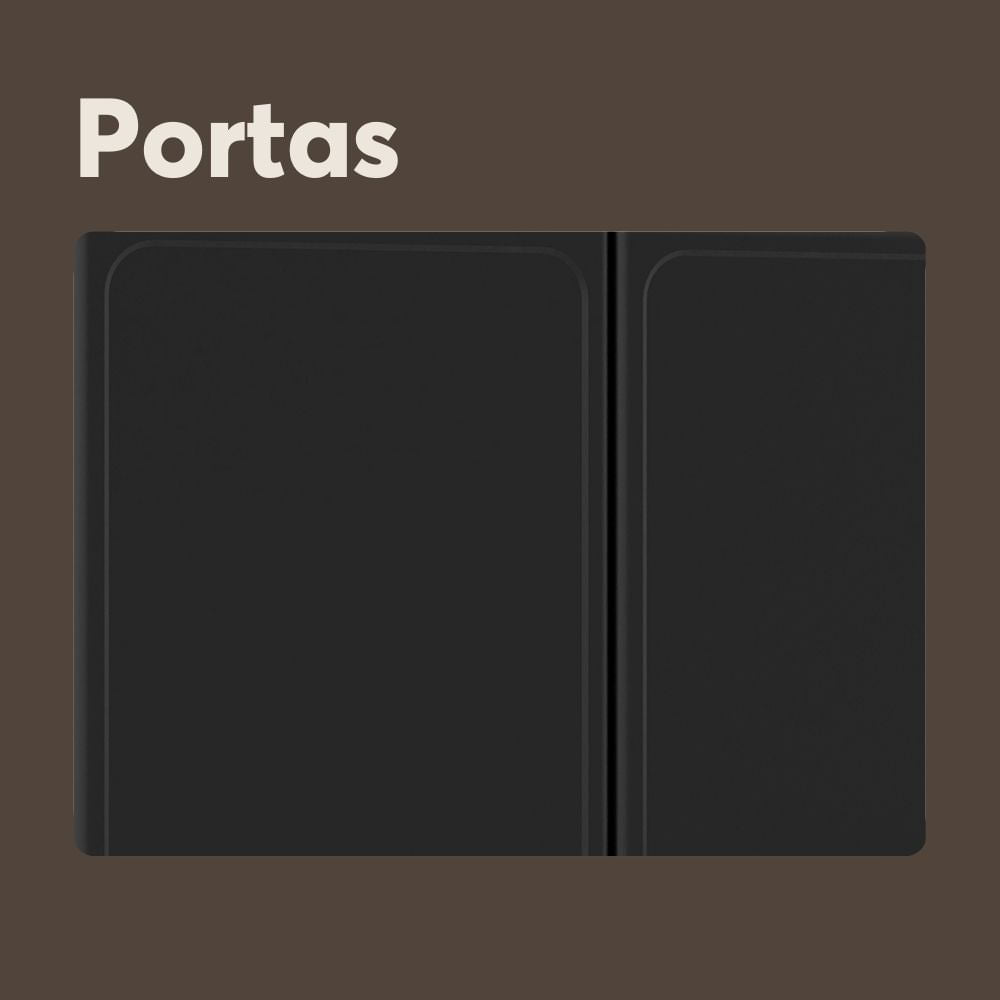 Balcão de Cozinha em Aço com Pia 3 Portas 2 Gavetas Estilo Bertolini