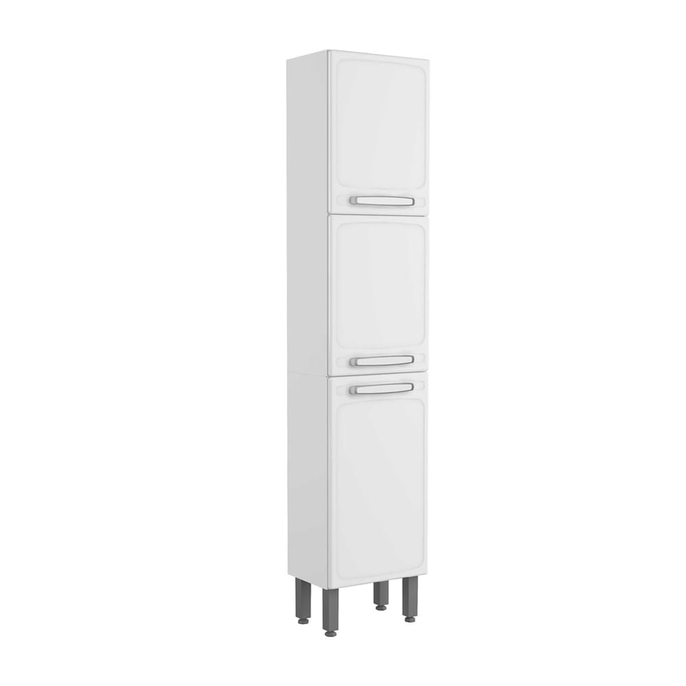 Armário Paneleiro Cozinha em Aço 3 Portas Evidence Bertolini