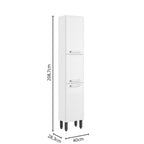 Paneleiro Simples Alto em Aço 3 Portas Gourmet Bertolini