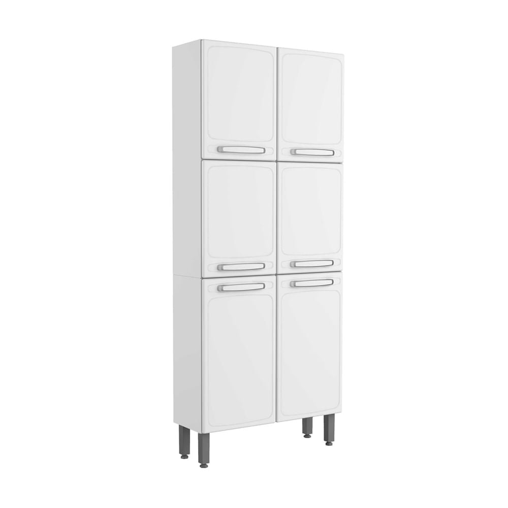 Armário Paneleiro Cozinha em Aço 6 Portas Evidence Bertolini