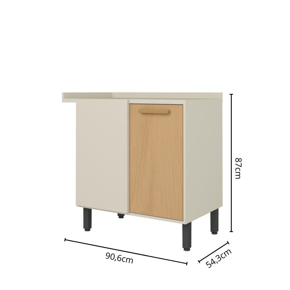 Balcão de Canto 1 Porta Bossa Nova Bertolini