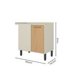 Balcão de Canto 1 Porta Bossa Nova Bertolini