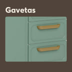 Balcão de Cozinha em Aço com Pia 3 Portas e 4 Gavetas Bella Bertolini