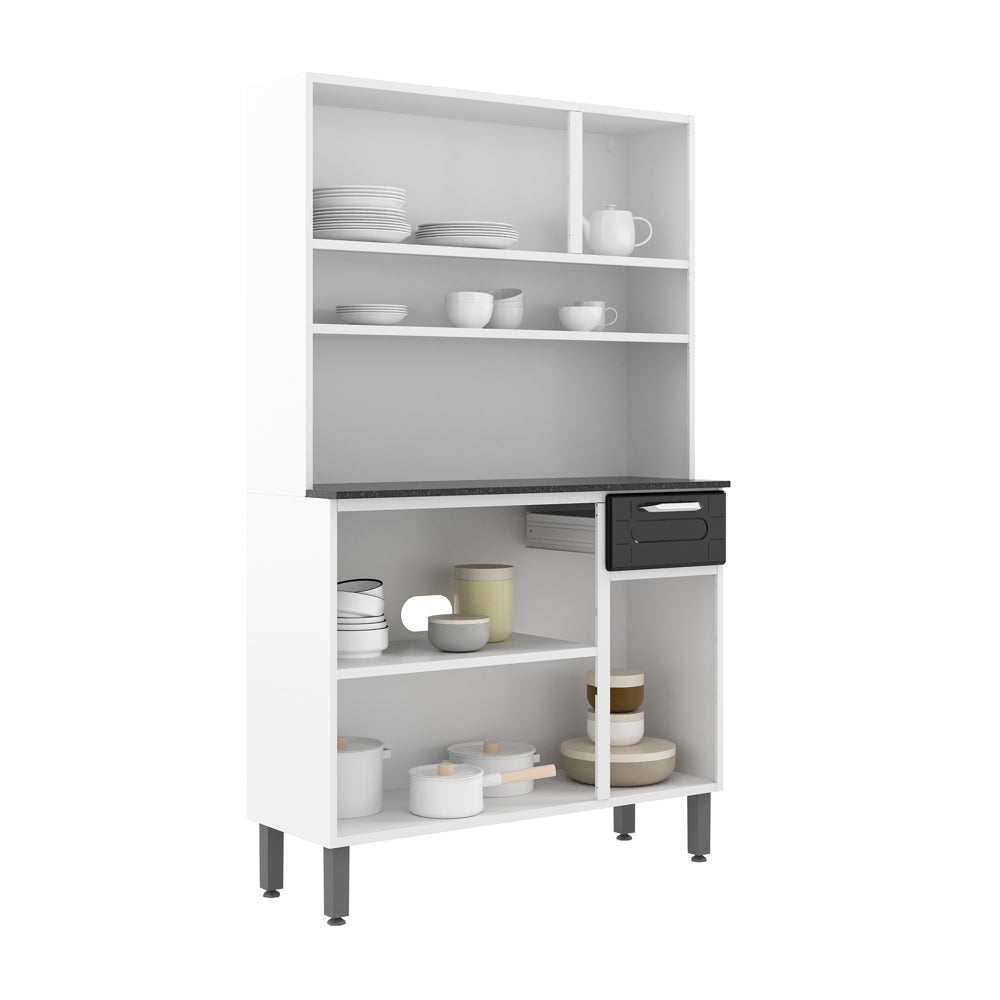 Cozinha de Aço Compacta com 6 Portas e 1 Gaveta Dona Maria Bertolini