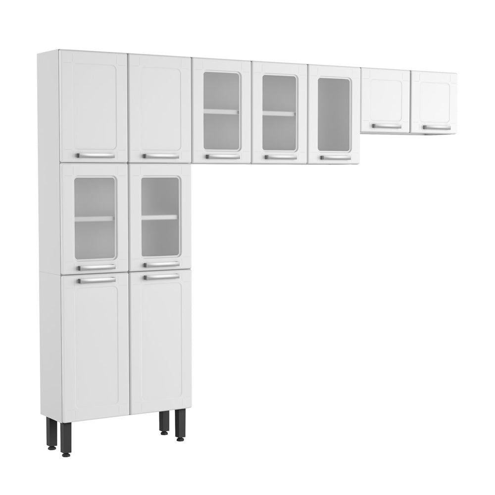 Cozinha Completa Compacta de Aço com 11 Portas Múltipla Bertolini