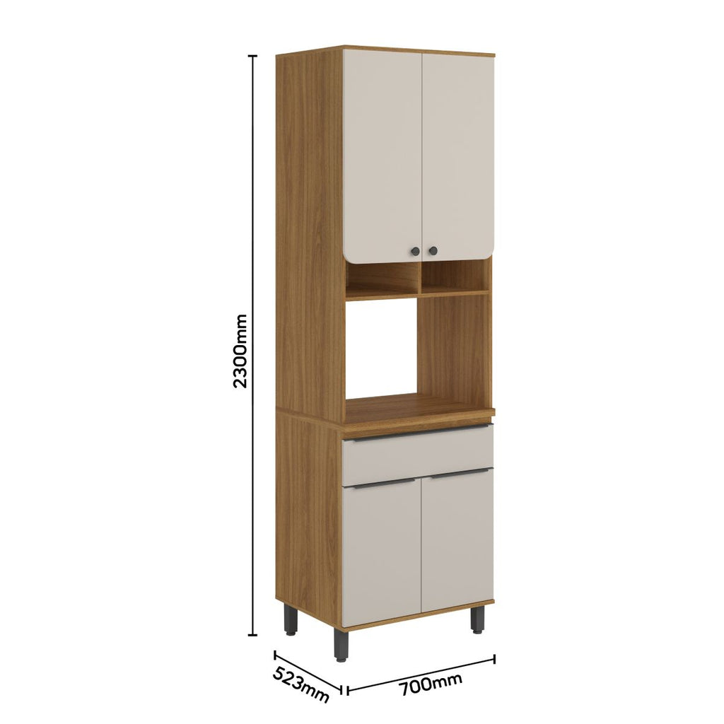 Torre Quente para Cozinha 1 Forno 1 Gavetas 4 Portas Serena Bertolini