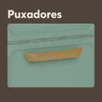 Balcão de Cozinha em Aço com Pia 3 Portas e 4 Gavetas Bella Bertolini