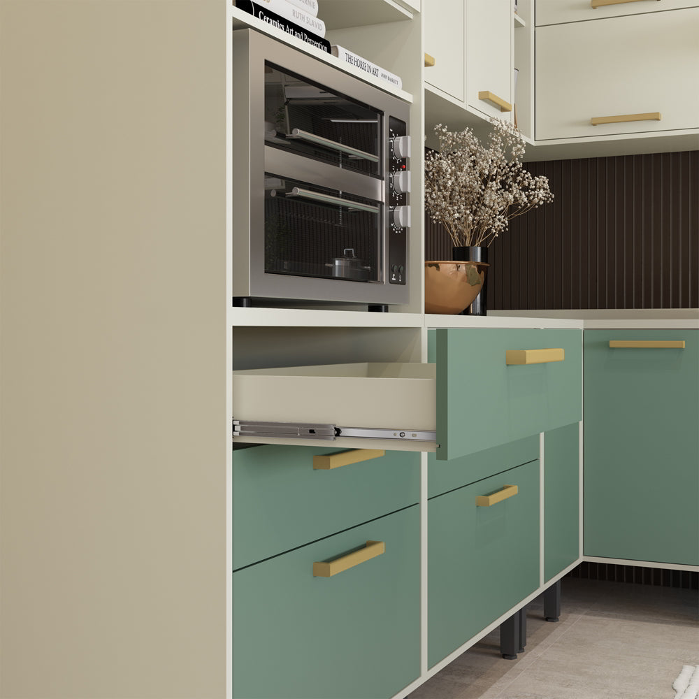 Armário Paneleiro 2 Portas 2 Gavetas e Nichos Bossa Nova Bertolini