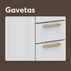 Balcão de Aço com Pia 3 Portas 2 Gavetas Colors Bertolini