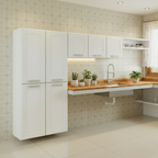 Cozinha Completa Compacta de Aço Dona Maria Bertolini