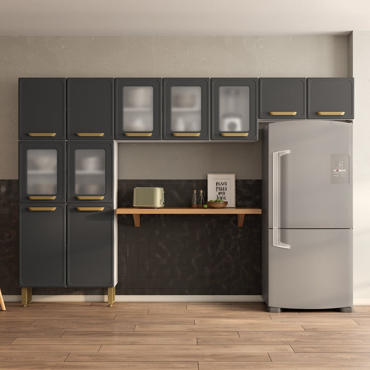 Cozinha de Aço Completa 3 Peças Bella Bertolini