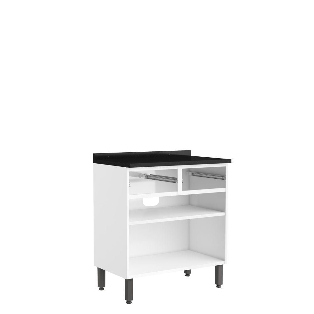 Balcão de Cozinha em Aço com Tampo 2 Portas 2 Gavetas Evidence Bertolini